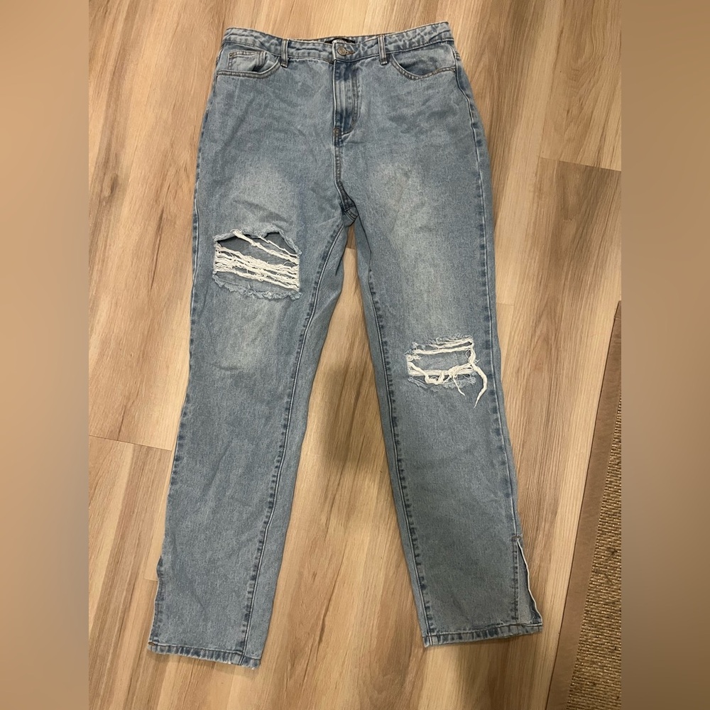 Missguided Light Blue Denim Jeans